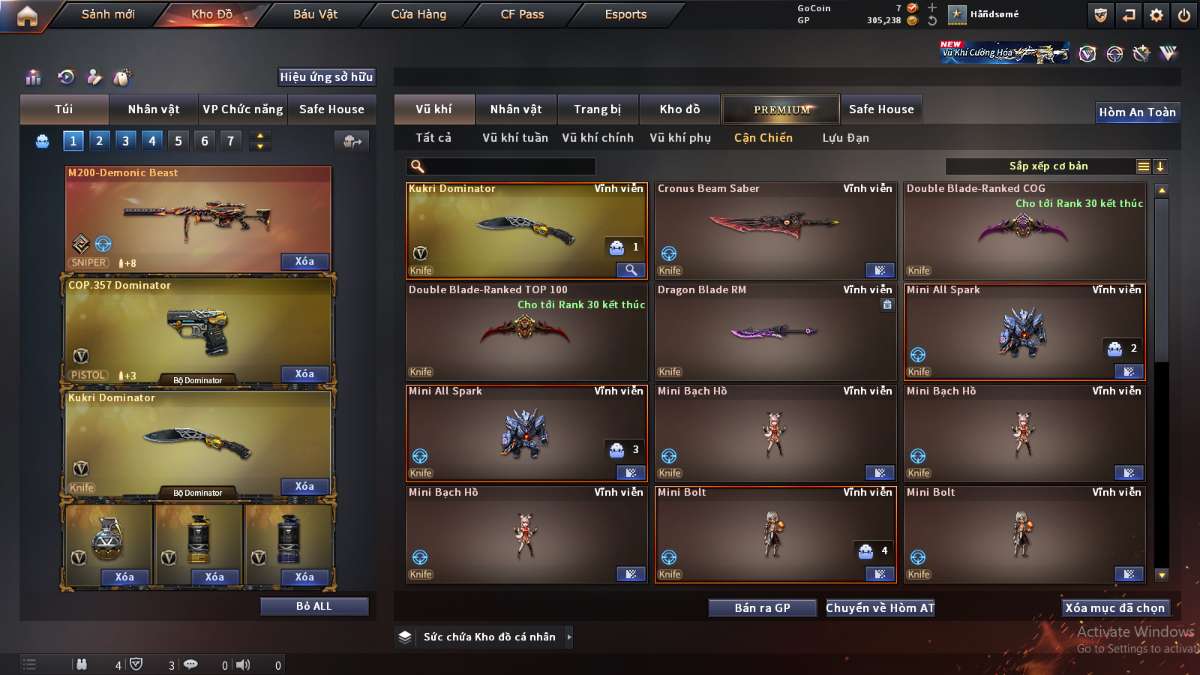 shop acc cf uy tin gia re